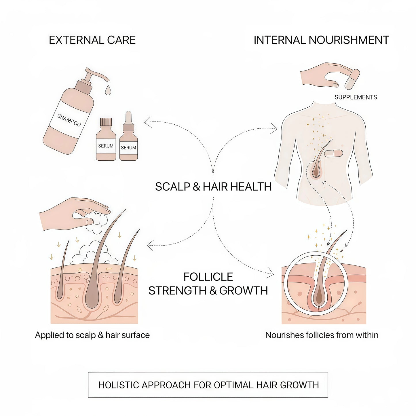 NOOR HAIR Healthy Hair Formula, Hair Growth Supplement Supporting Thick Hair and Fast Hair Regrowth. Vitamin C, B6, Zinc, Propietary Non-GMO & Gluten Free Womens Hair Loss Vitamins