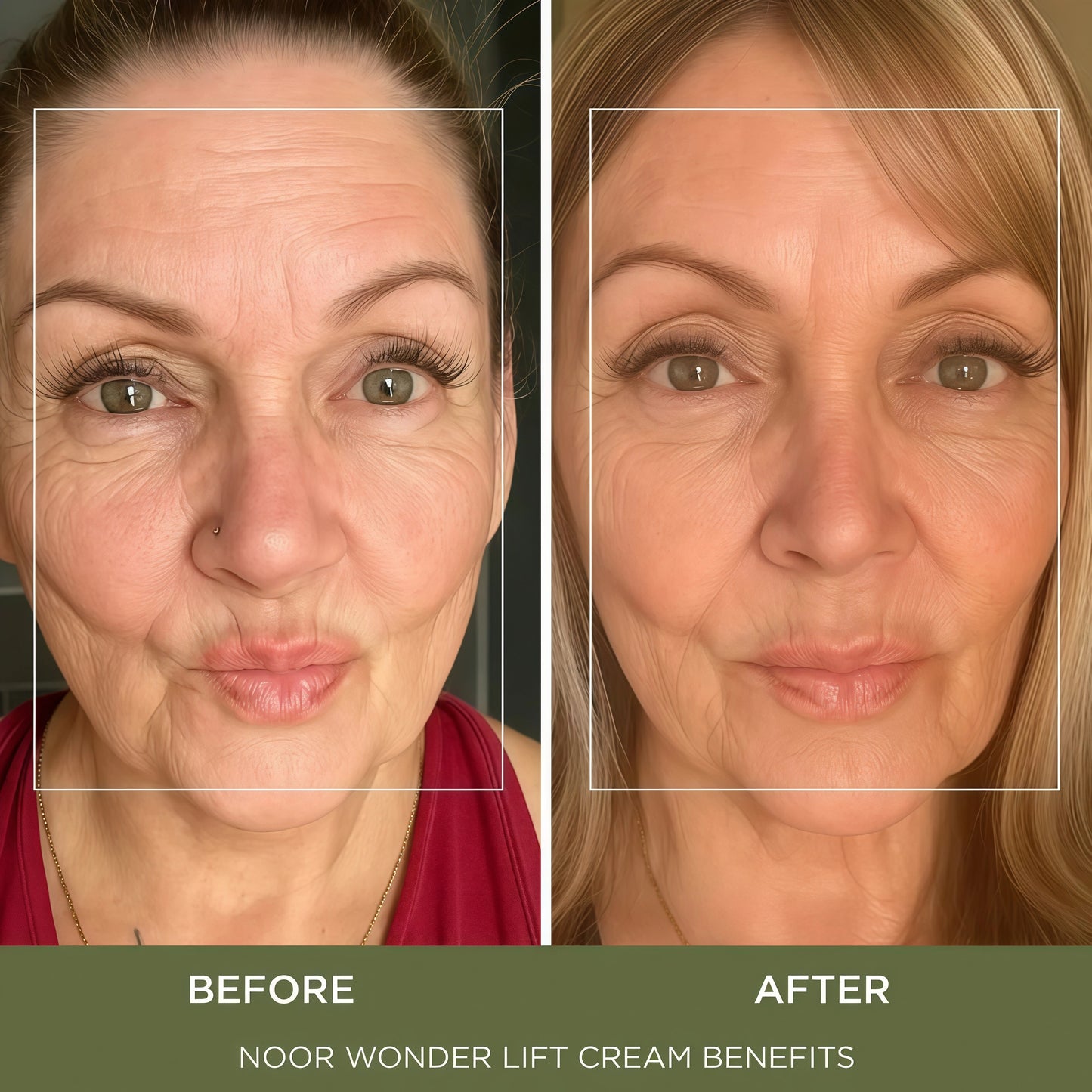 Noor Wonder Lift Cream for Women, Natural Anti-Aging Wrinkle teatment with Syn-Ake natural blend Promotes Anti Aging and Significantly Less Wrinkles In As Little As A Few Days